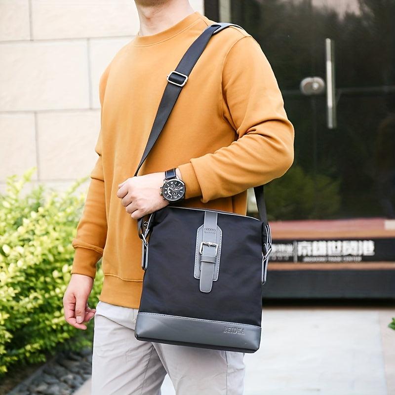 Men's Waterproof Shoulder Motorcycle Bag Multifunctional Crossbody Bag