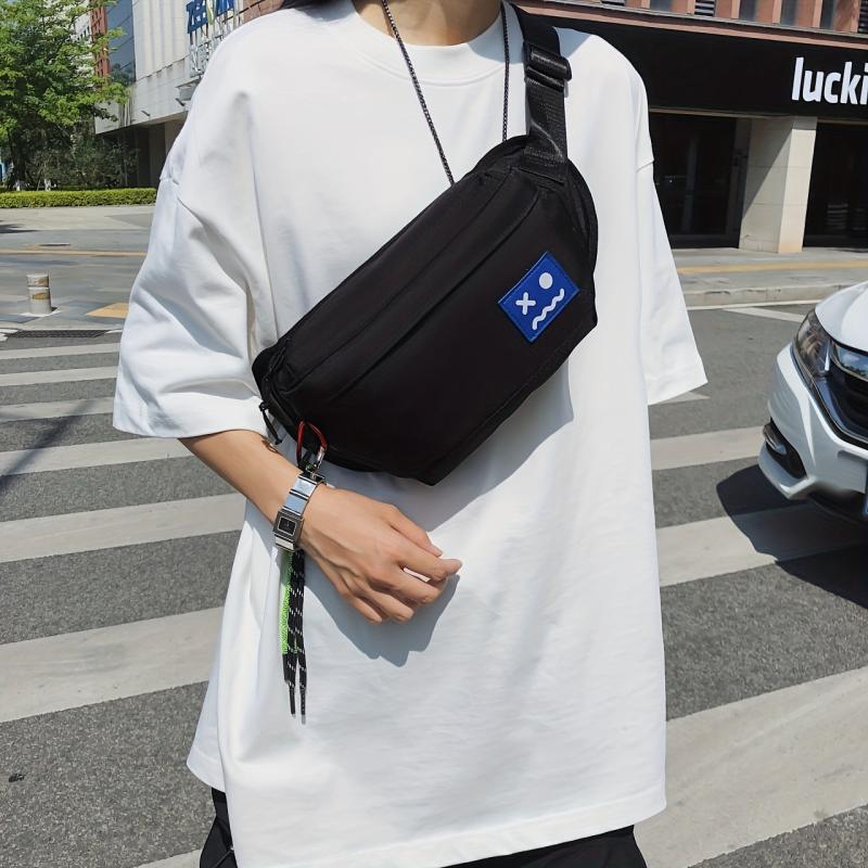 Men's Chest Bag Large Capacity Waterproof Crossbody Bag