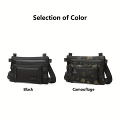 Men's Waterproof Shoulder Bag With Compass Portable Messenger Bag