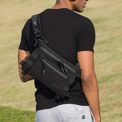 Men's Waterproof Shoulder Bag With Compass Portable Messenger Bag