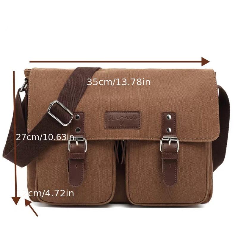 Canvas Shoulder Messenger Bag Retro Casual Student School Unisex