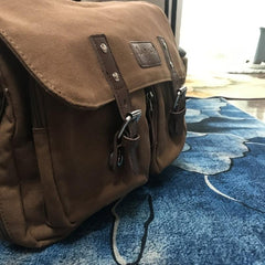 Canvas Shoulder Messenger Bag Retro Casual Student School Unisex