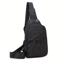 Men's Casual Oxford Cloth Chest Bag Large Capacity Sports Shoulder Bag