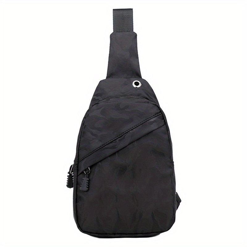 Men's Casual Oxford Cloth Chest Bag Large Capacity Sports Shoulder Bag