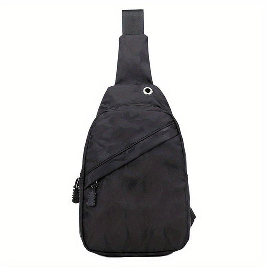 Men's Casual Oxford Cloth Chest Bag Large Capacity Sports Shoulder Bag