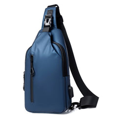 Men's Anti-Theft Crossbody Bag with USB Charging Port
