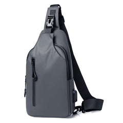 Men's Anti-Theft Crossbody Bag with USB Charging Port