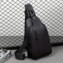 Men's Anti-Theft Crossbody Bag with USB Charging Port