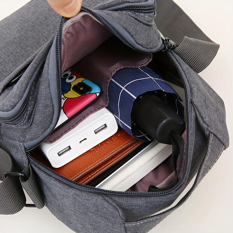 Men's Nylon Crossbody Bag for Outdoor Sports Travel
