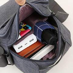 Men's Nylon Crossbody Bag for Outdoor Sports Travel