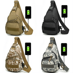 Men's Tactical Chest Bag Multifunctional Sports Crossbody Bag