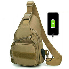 Men's Tactical Chest Bag Multifunctional Sports Crossbody Bag