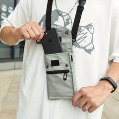 Men's Single Shoulder Diagonal Bag Small Storage Bag Outdoor Waist Bag