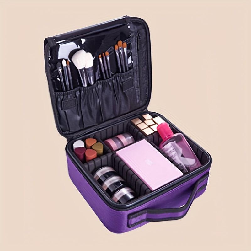 Portable Cosmetic Bag Solid Handbag