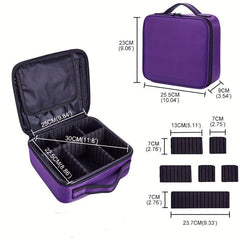 Portable Cosmetic Bag Solid Handbag