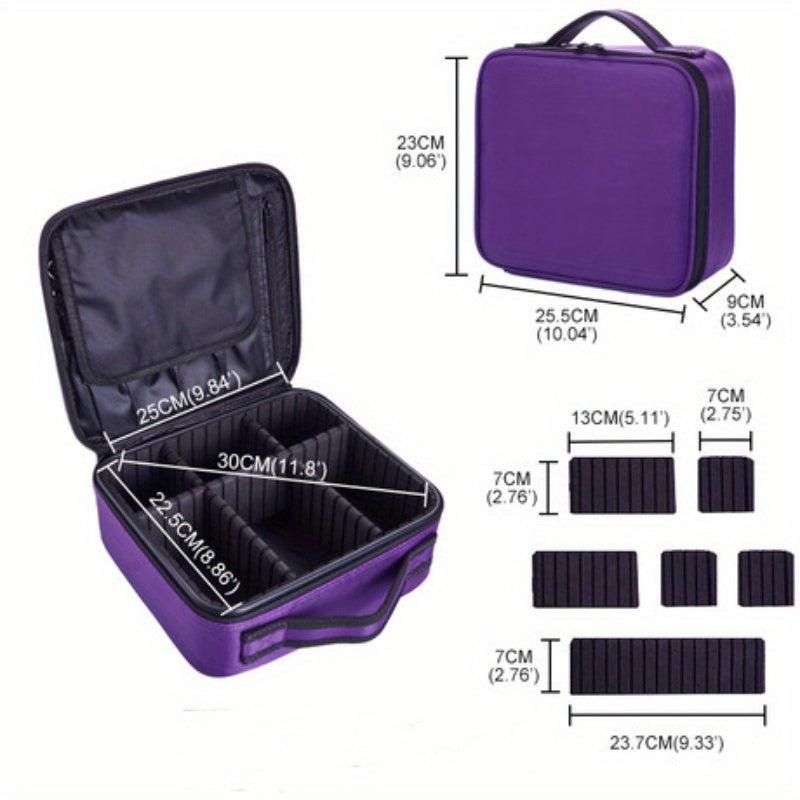 Portable Cosmetic Bag Solid Handbag