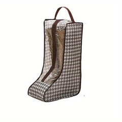 Houndstooth Pattern Shoes Storage Bag Portable Travel Packing Cube