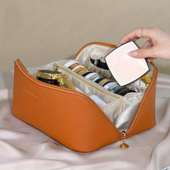 Makeup Storage Bag Waterproof PU Leather Cosmetic Bag