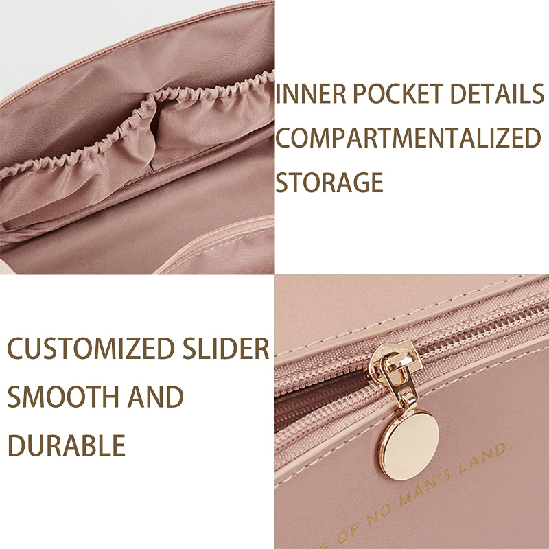 Lightweight Zipper Makeup Pouch Travel Storage Bag