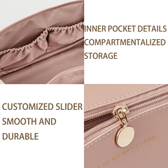 Lightweight Zipper Makeup Pouch Travel Storage Bag