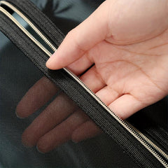 Mesh Makeup Pouch Zipper Portable Cosmetic Bag Travel Toiletry