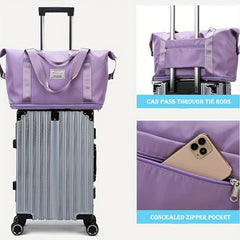 Foldable Luggage Duffle Bag Sports Gym Fitness Carry On Weekender Bag