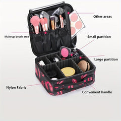 Lipstick Pattern Cosmetic Bag Zipper Makeup Organizer