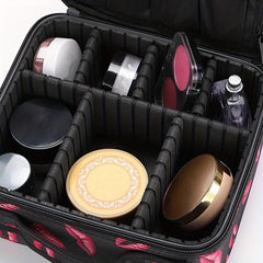 Lipstick Pattern Cosmetic Bag Zipper Makeup Organizer