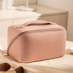 Zipper Makeup Bag Solid Cosmetic Bag Travel Storage Toiletry Wash Bag