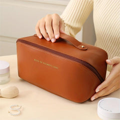 Zipper Makeup Bag Solid Cosmetic Bag Travel Storage Toiletry Wash Bag