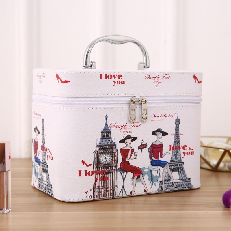 Travel Cosmetic Zipper Satchel Bag Lightweight Versatile Storage Handbag
