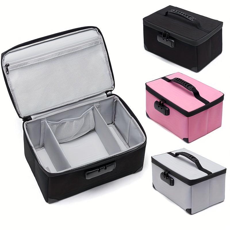 Lockable Travel Makeup Case Large Capacity Toiletry Wash Bag