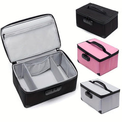 Lockable Travel Makeup Case Large Capacity Toiletry Wash Bag