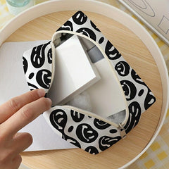 Funny Face Travel Cosmetic Bag Makeup Brush & Lipstick Storage Bag