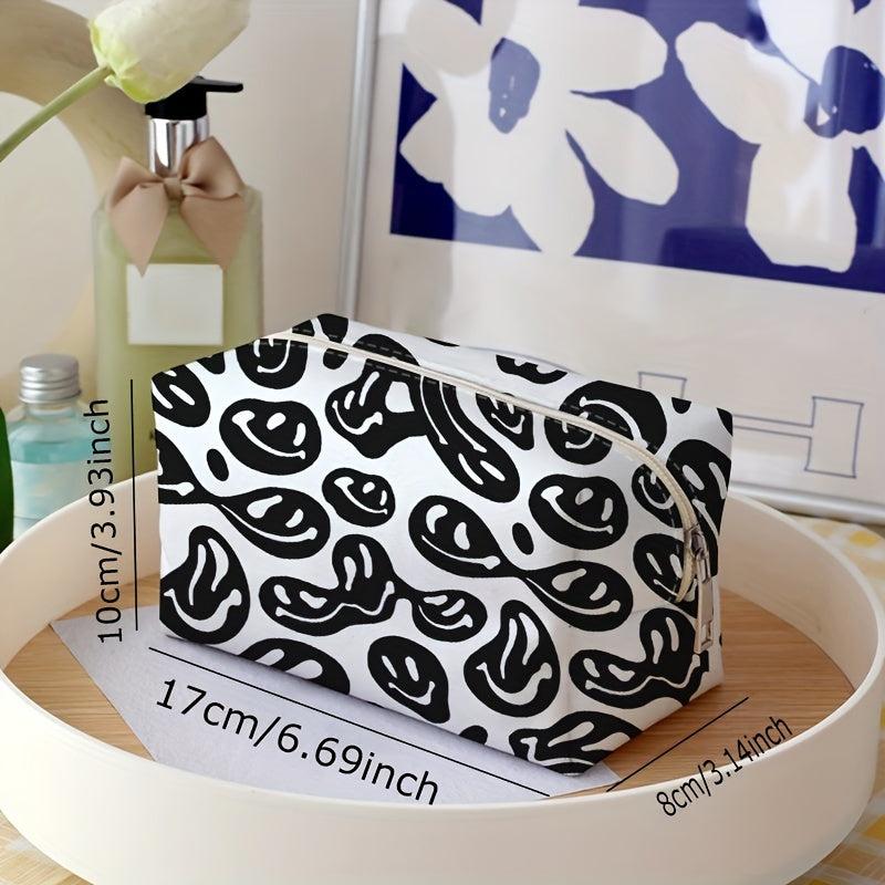 Funny Face Travel Cosmetic Bag Makeup Brush & Lipstick Storage Bag