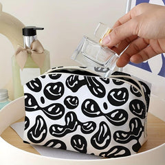 Funny Face Travel Cosmetic Bag Makeup Brush & Lipstick Storage Bag