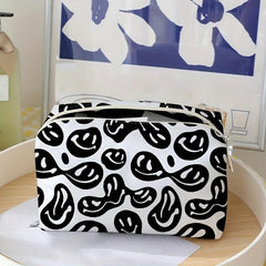 Funny Face Travel Cosmetic Bag Makeup Brush & Lipstick Storage Bag