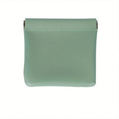 Mini Self Closing Makeup Bag PU Leather Travel Cosmetics Bag