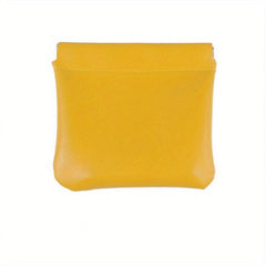 Mini Self Closing Makeup Bag PU Leather Travel Cosmetics Bag