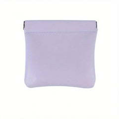 Mini Self Closing Makeup Bag PU Leather Travel Cosmetics Bag