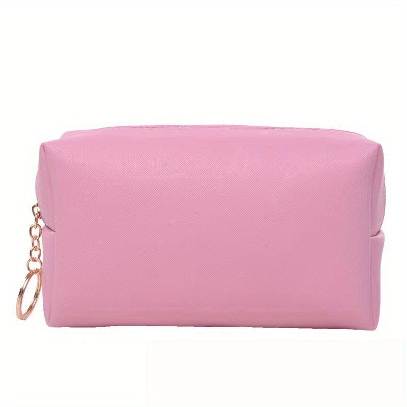 Portable Travel Cosmetic Bag PU Leather Toiletry Bag