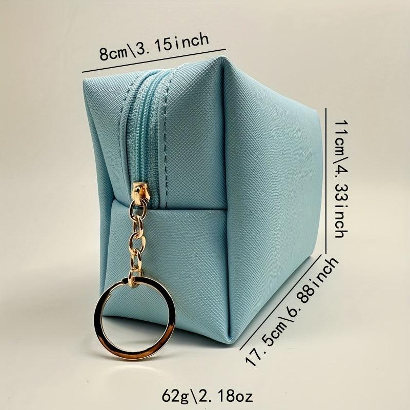 Portable Travel Cosmetic Bag PU Leather Toiletry Bag