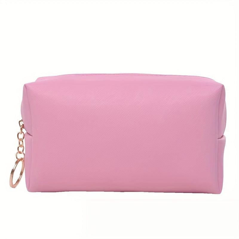 Portable Travel Cosmetic Bag PU Leather Toiletry Bag