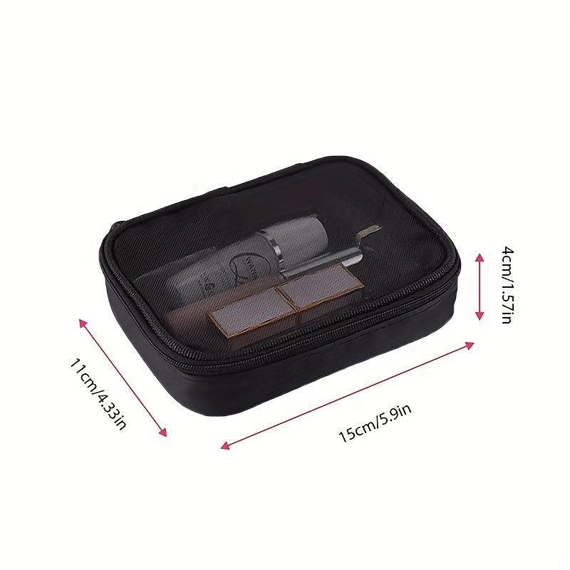Mesh Breathable Makeup Bag - Portable Travel Storage - Women's Toiletry Bag