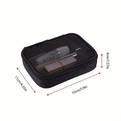 Mesh Breathable Makeup Bag - Portable Travel Storage - Women's Toiletry Bag