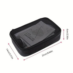 Mesh Breathable Makeup Bag - Portable Travel Storage - Women's Toiletry Bag