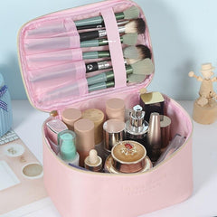 Portable Zipper Cosmetic Bag with Handle