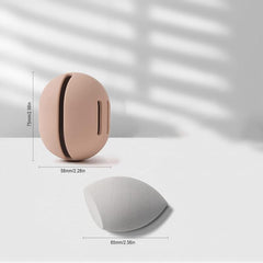 Makeup Sponge Holder Silicone Waterproof Beauty Case