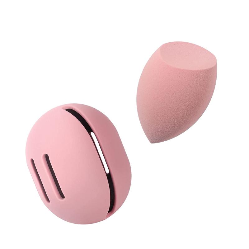 Makeup Sponge Holder Silicone Waterproof Beauty Case