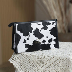 Cow Pattern Cosmetic Bag Travel Storage Portable Toiletry Wash Bag